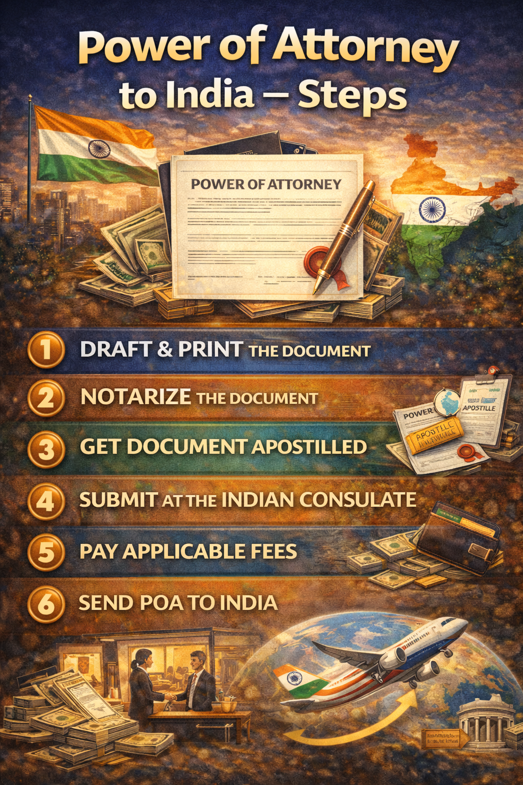 Power of Attorney to India – Steps